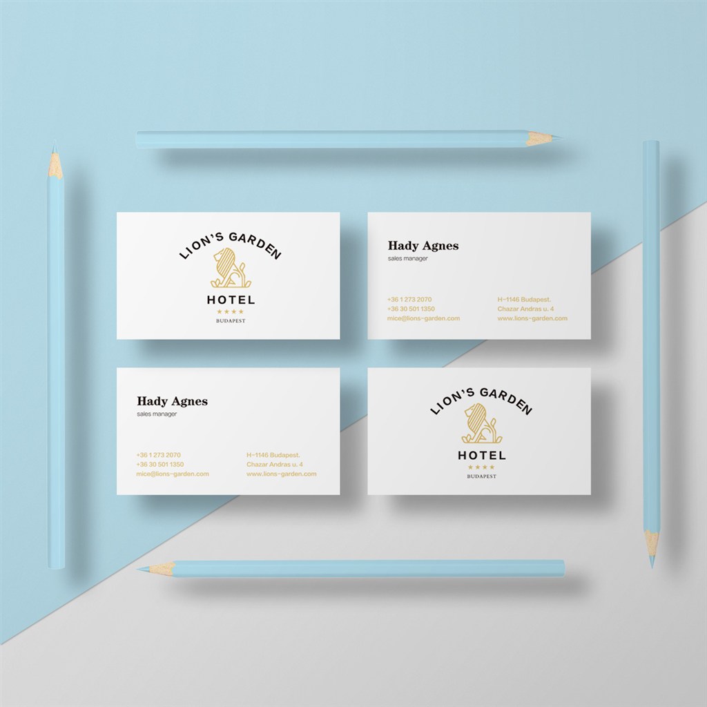 高档酒店品牌vi名片样机