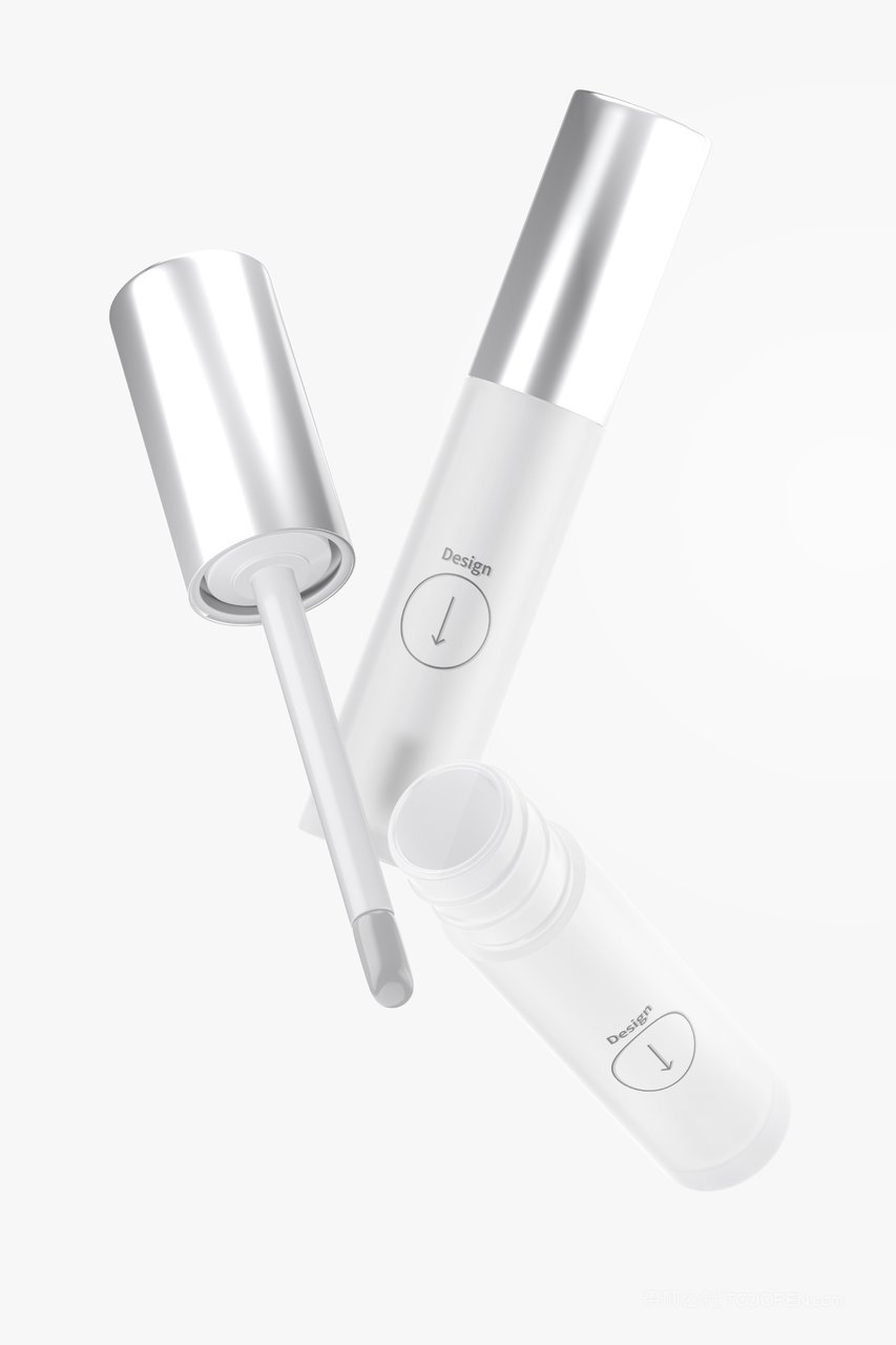 【2136期】高端大气精美妆彩妆口红唇彩唇蜜唇釉多角度包装设计样机 (4)