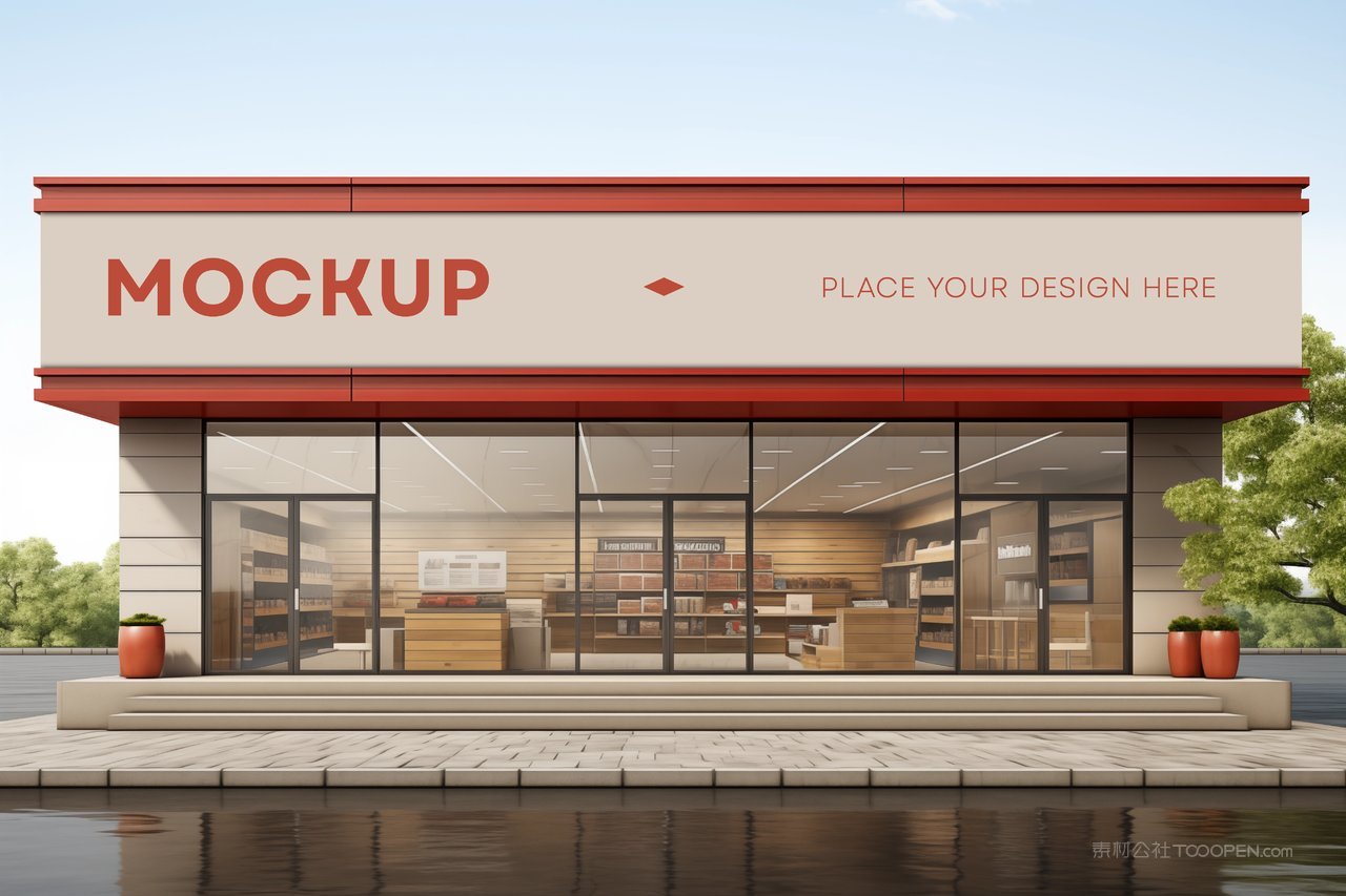 门头店铺店招样机10