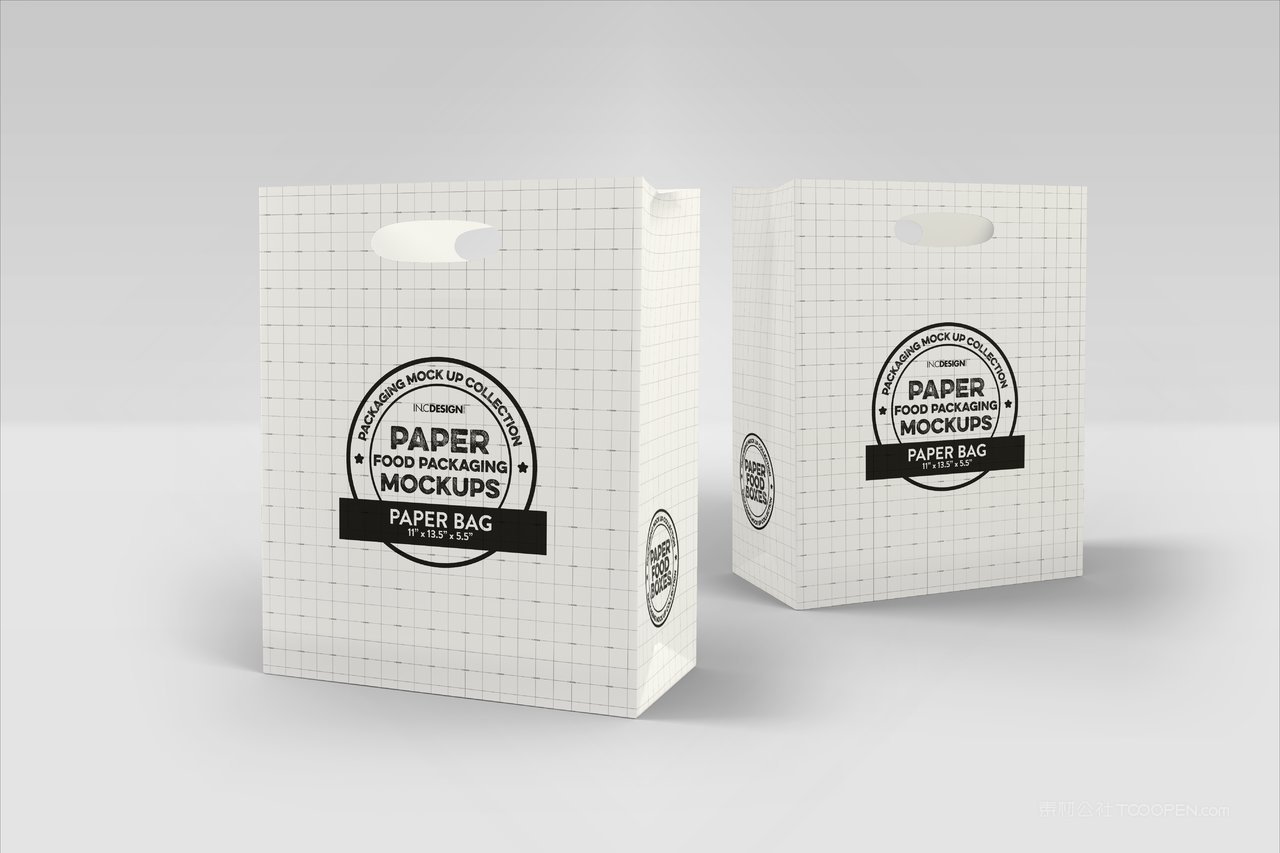 烘焙饼干品牌食品纸质包装贴图样机 (1)
