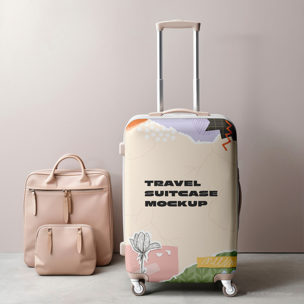 时尚箱包贴图样机展示