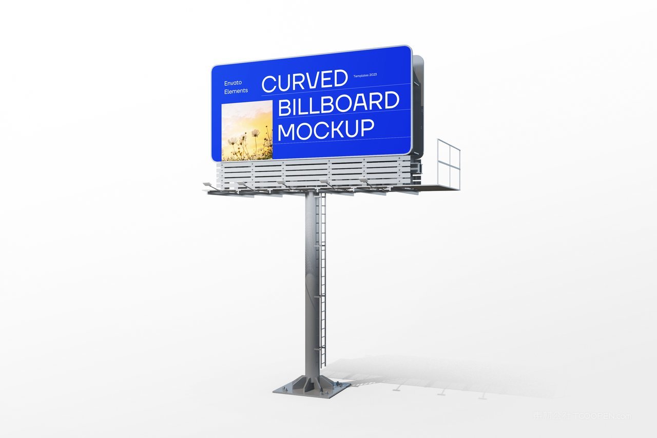 圆角广告牌样机