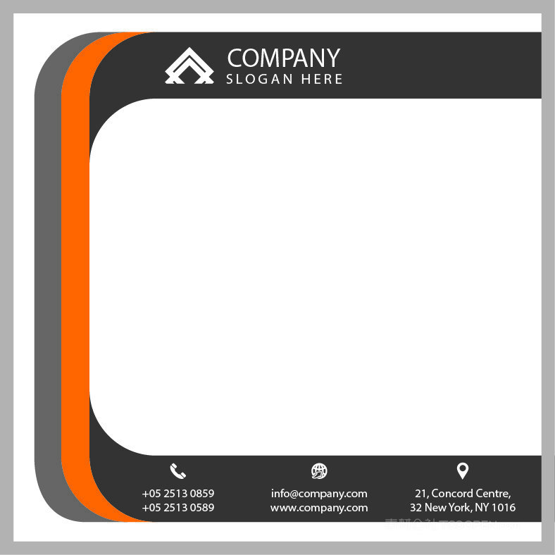 橙灰色搭配视觉元素CD封面