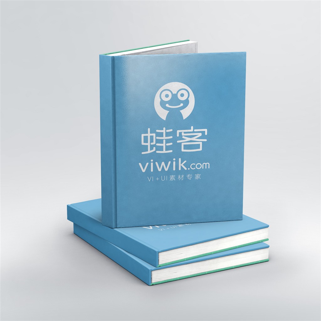 竖立的画册书籍样机