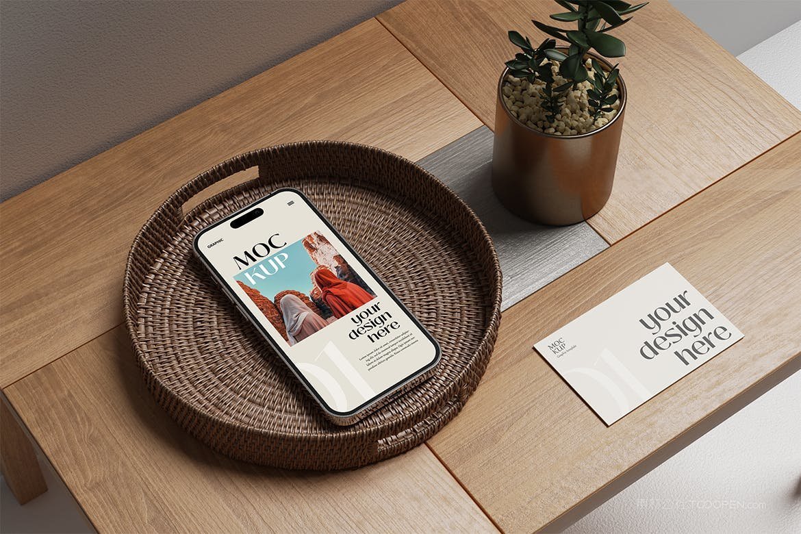 电话和名片样机