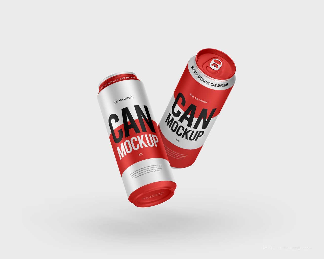红白撞色易拉罐饮料包装样机 (10)