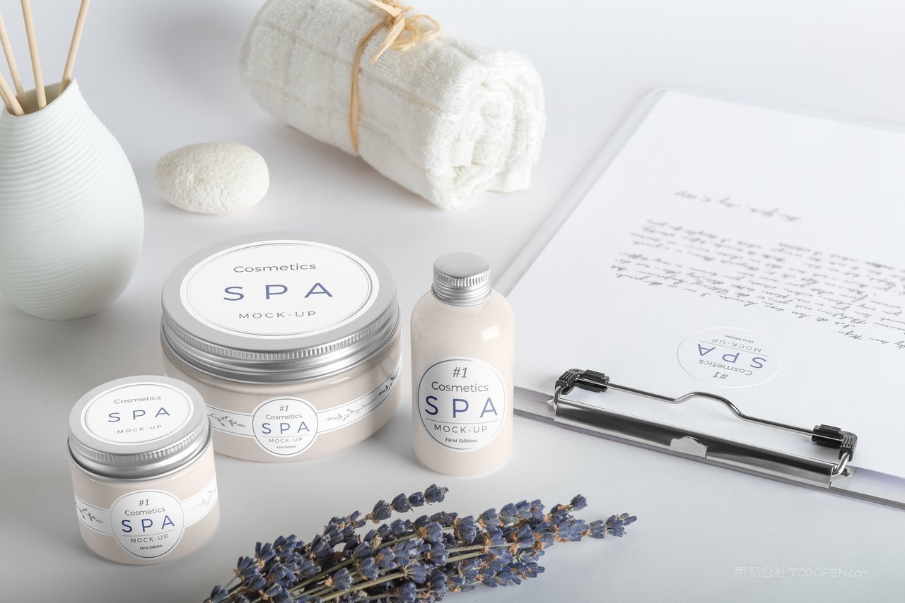 化妆品spa用品样机