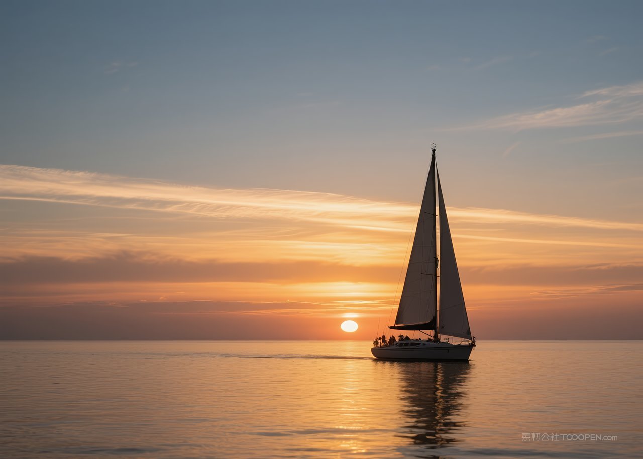云层唯美云彩风景落日天空日落自然景观