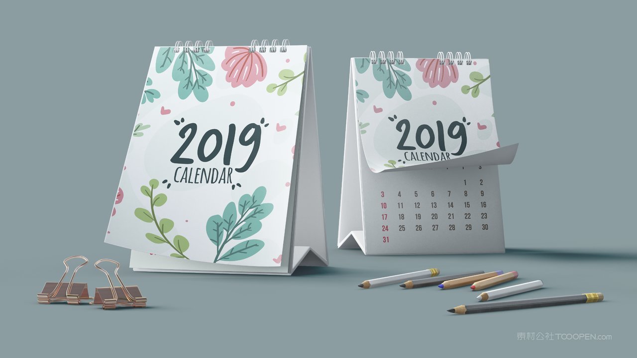 日历桌面台历样机 (2)