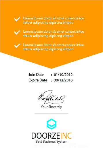 办公室身份识别卡橙色