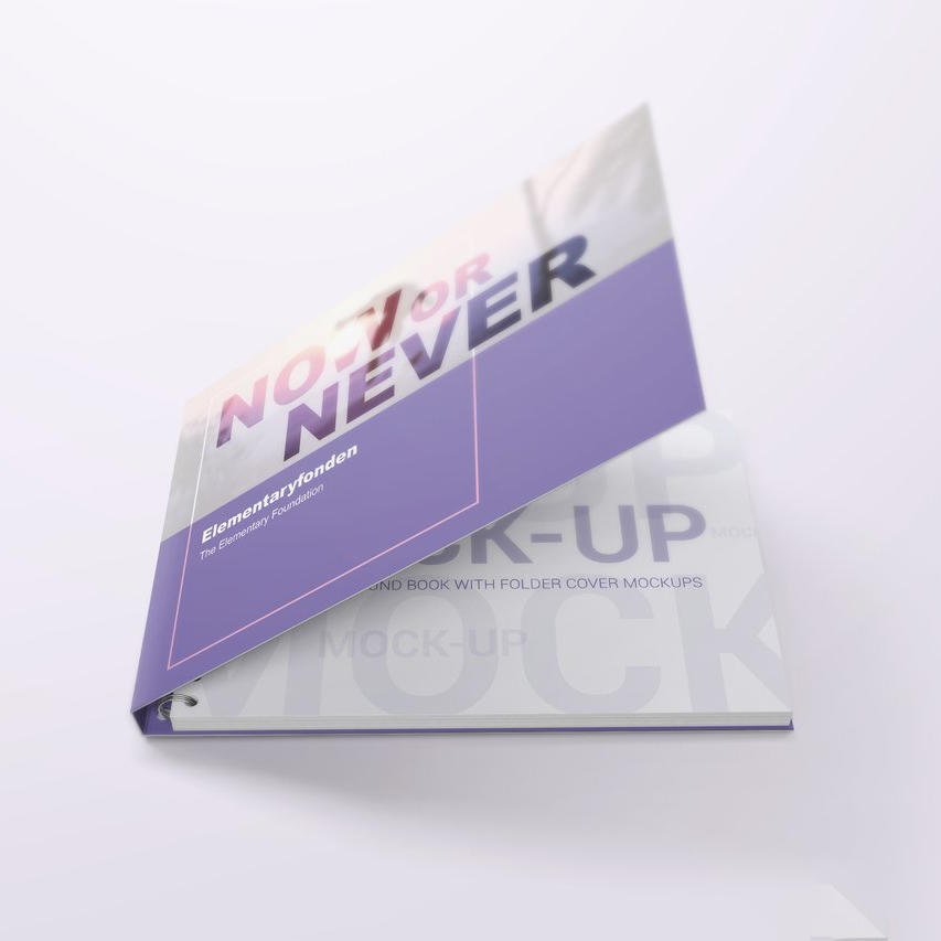 环装画册精美紫色企业形象画册样机 (2)