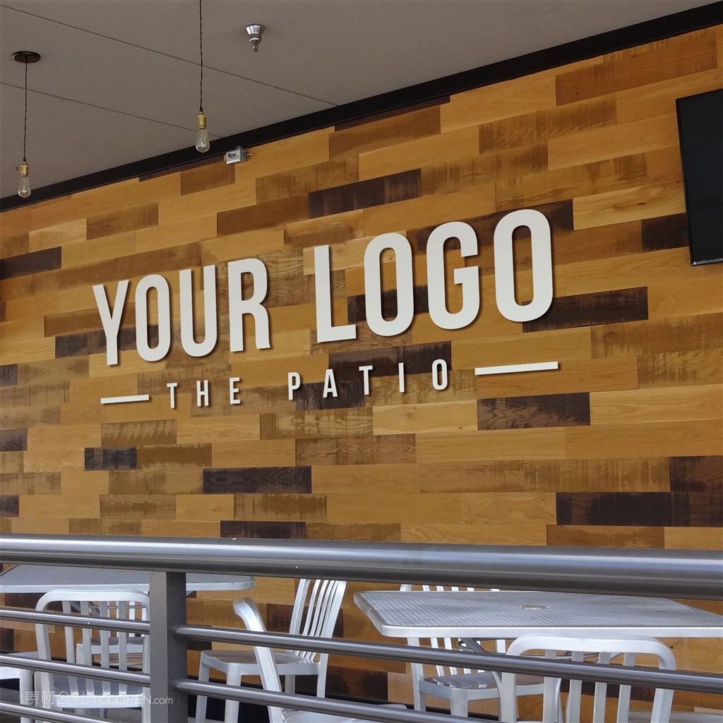 公司形象墙样机