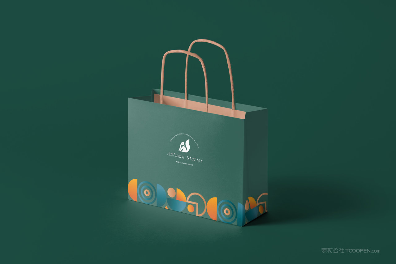 中式信封手提袋样机