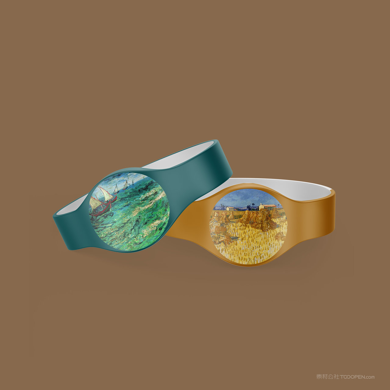 美术艺术展览馆活动手环样机