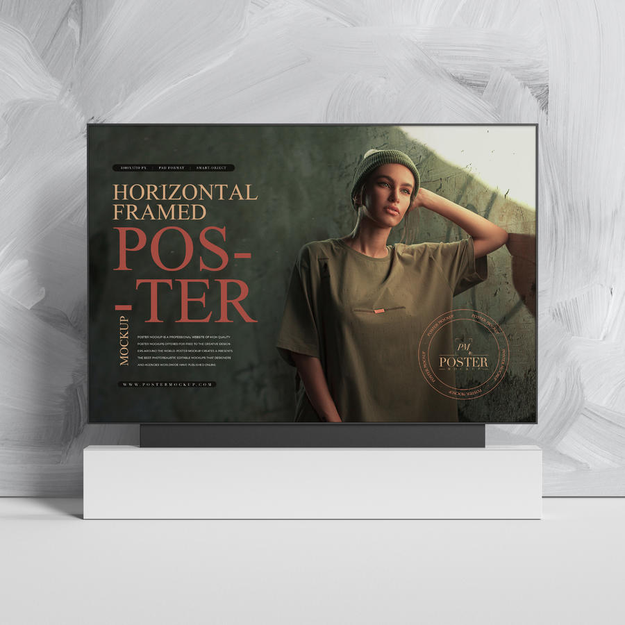 水平框海报样机