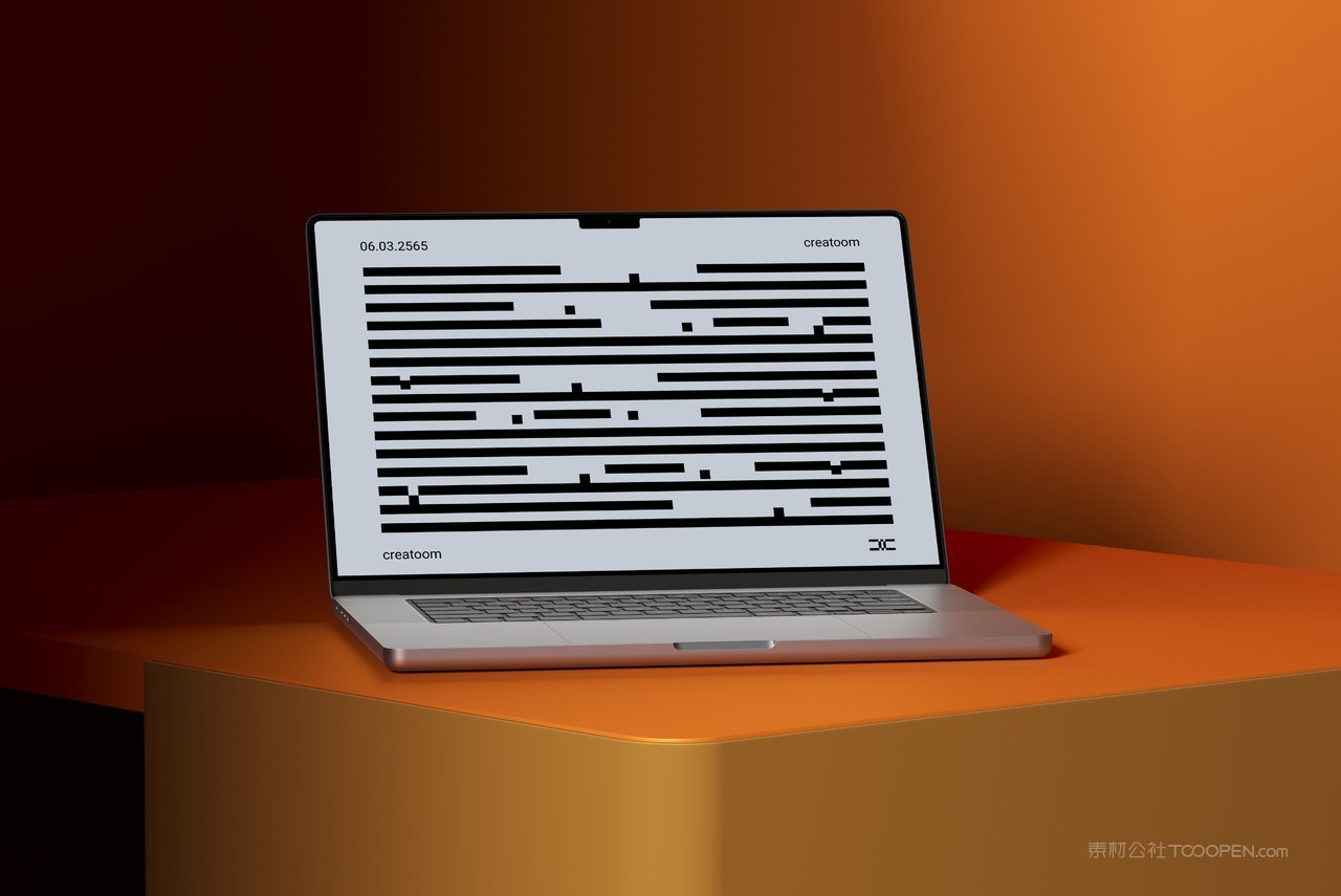 【2294期】潮流科幻工业苹果macbook pro笔记本电脑样机 (4)