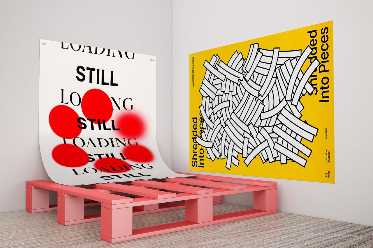 国外海报拍摄场景样机 (3)