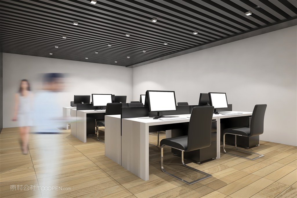 公司企业前台形象墙室内贴图样机设计模板效果VI素材PSD分层