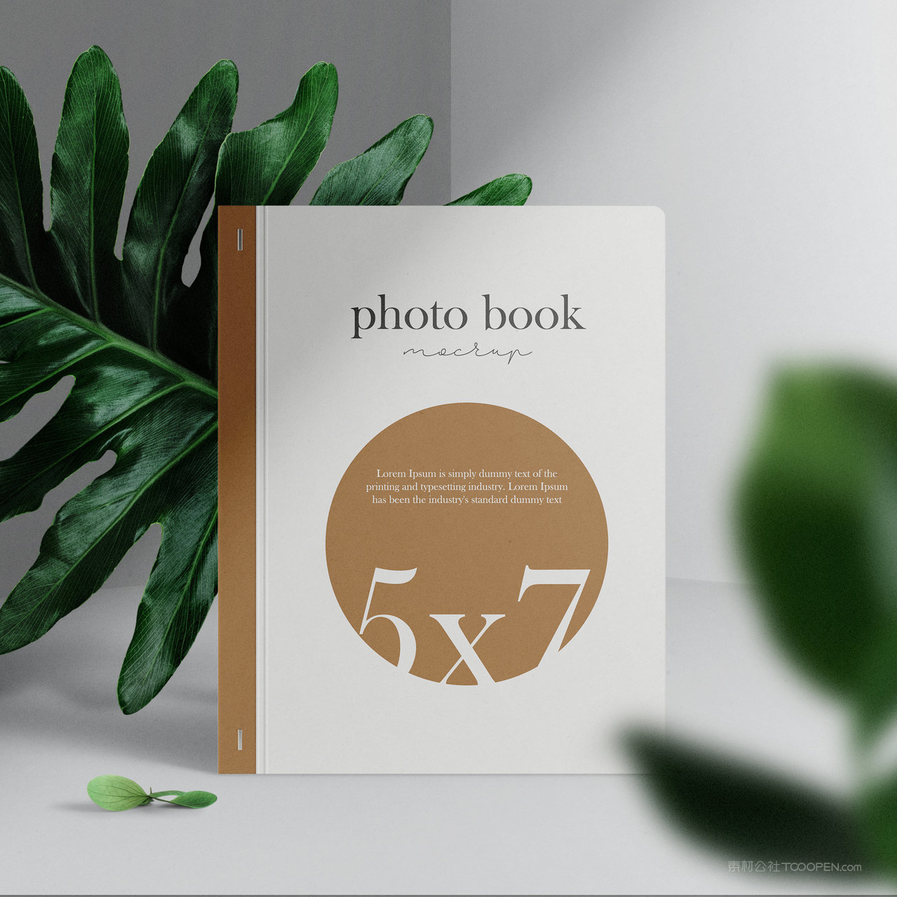 精美的书籍画册封面贴图样机
