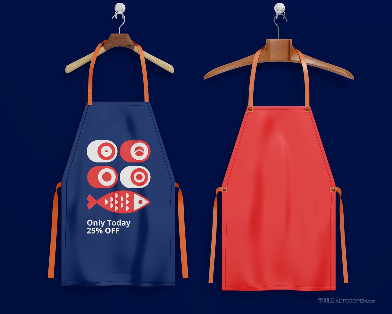 日式餐饮品牌logo围裙样机 (5)