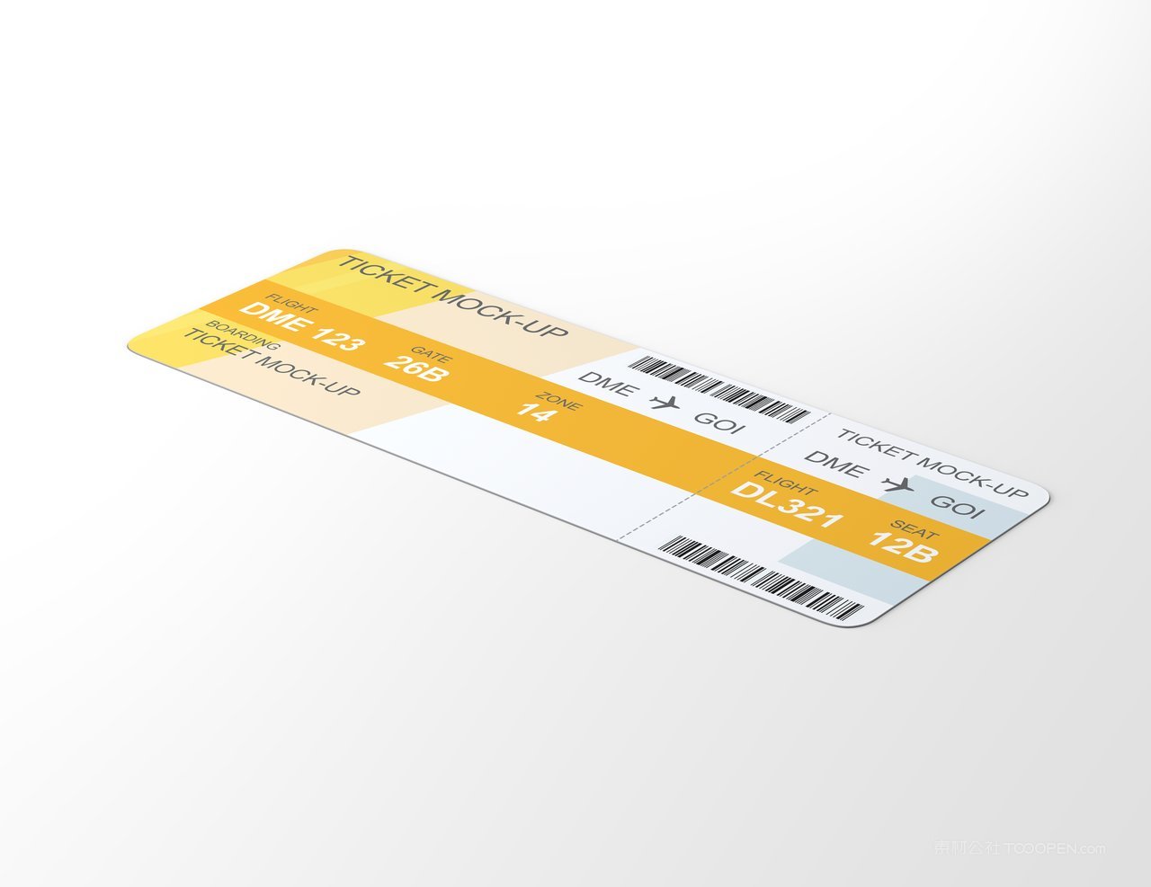 黄色飞机票样机 (6)