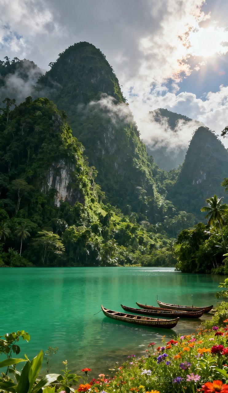 天空唯美山水山峰摄影蓝天青山意境