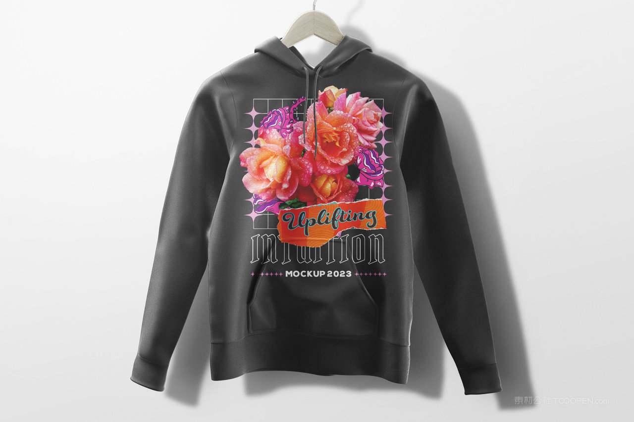 晾挂女款连帽衫样机