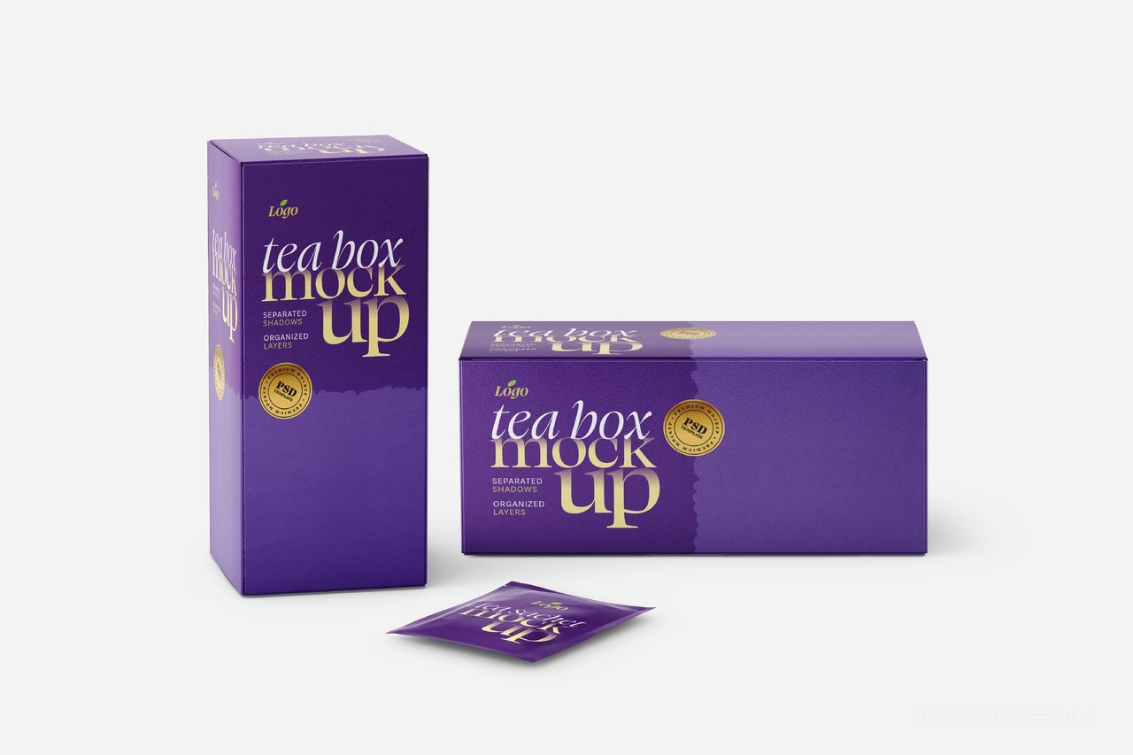 简易便携茶包创意茶叶包装ps样机合集 (3)