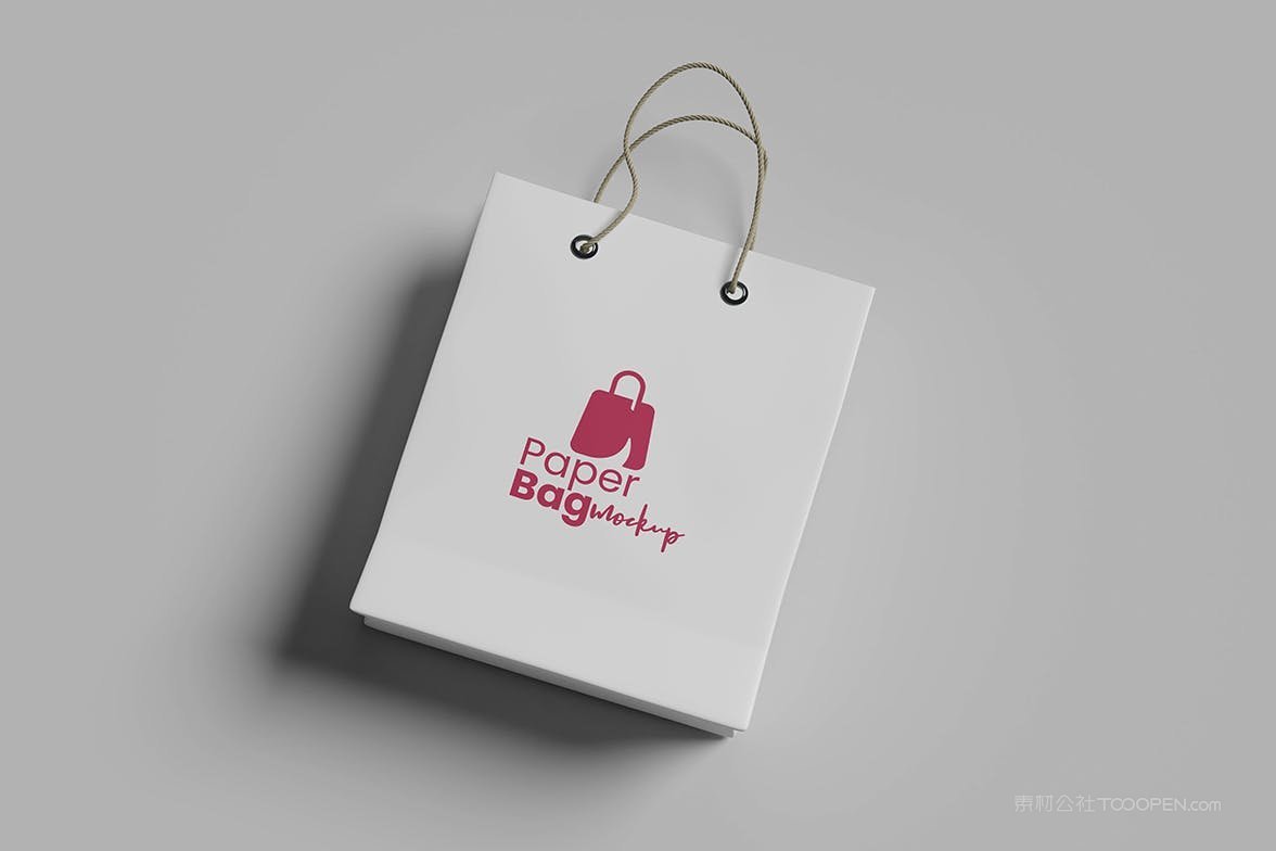纸质礼品购物袋设计样机