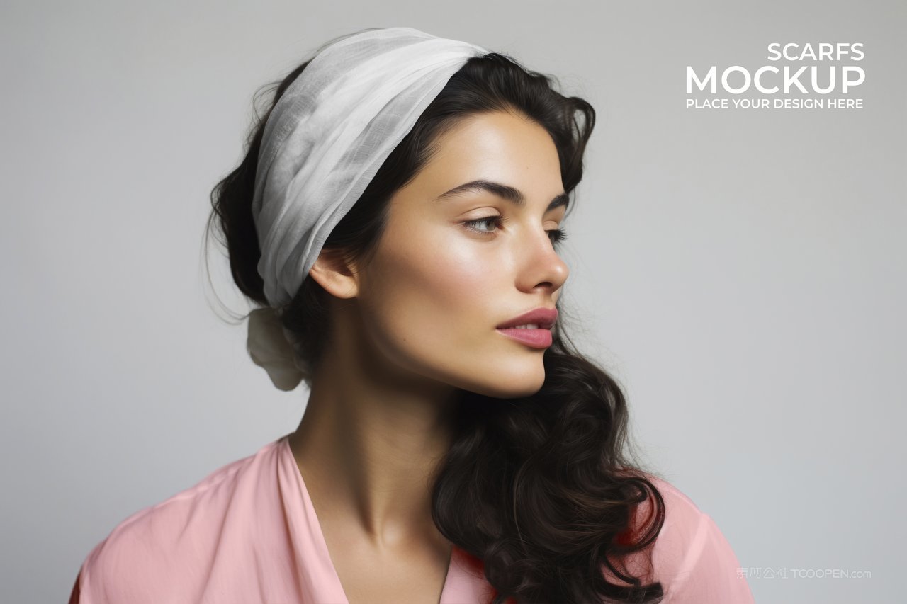 【2040期】25款女生头巾丝巾样机 (13)