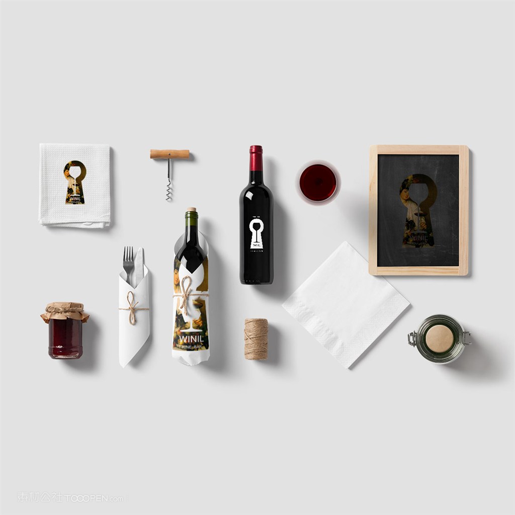 酒吧VI样机素材模板