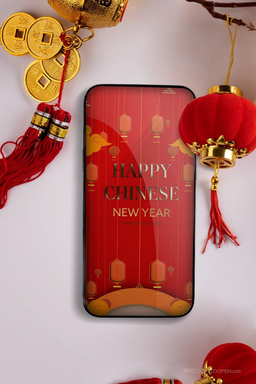 2023新年喜庆手机壳样机 (1)