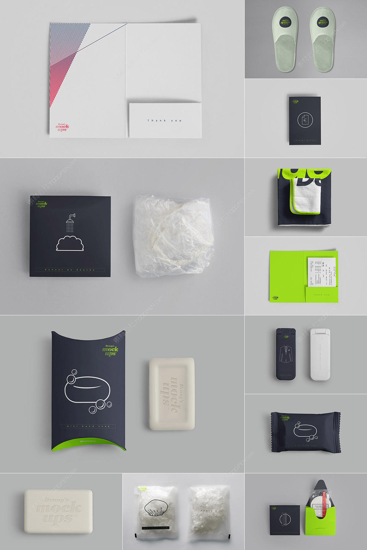 17款酒店全套vi应用样机