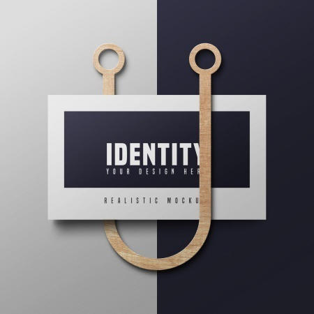 单面名片样机模板