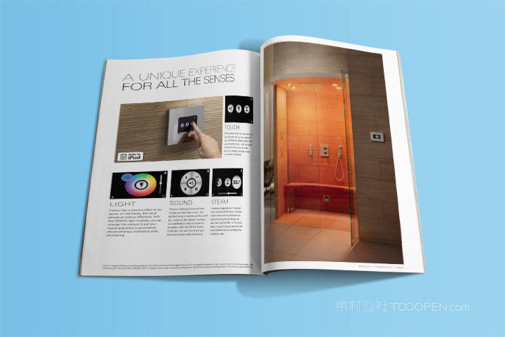 magazine杂志宣传册胶装画册样机 (3)