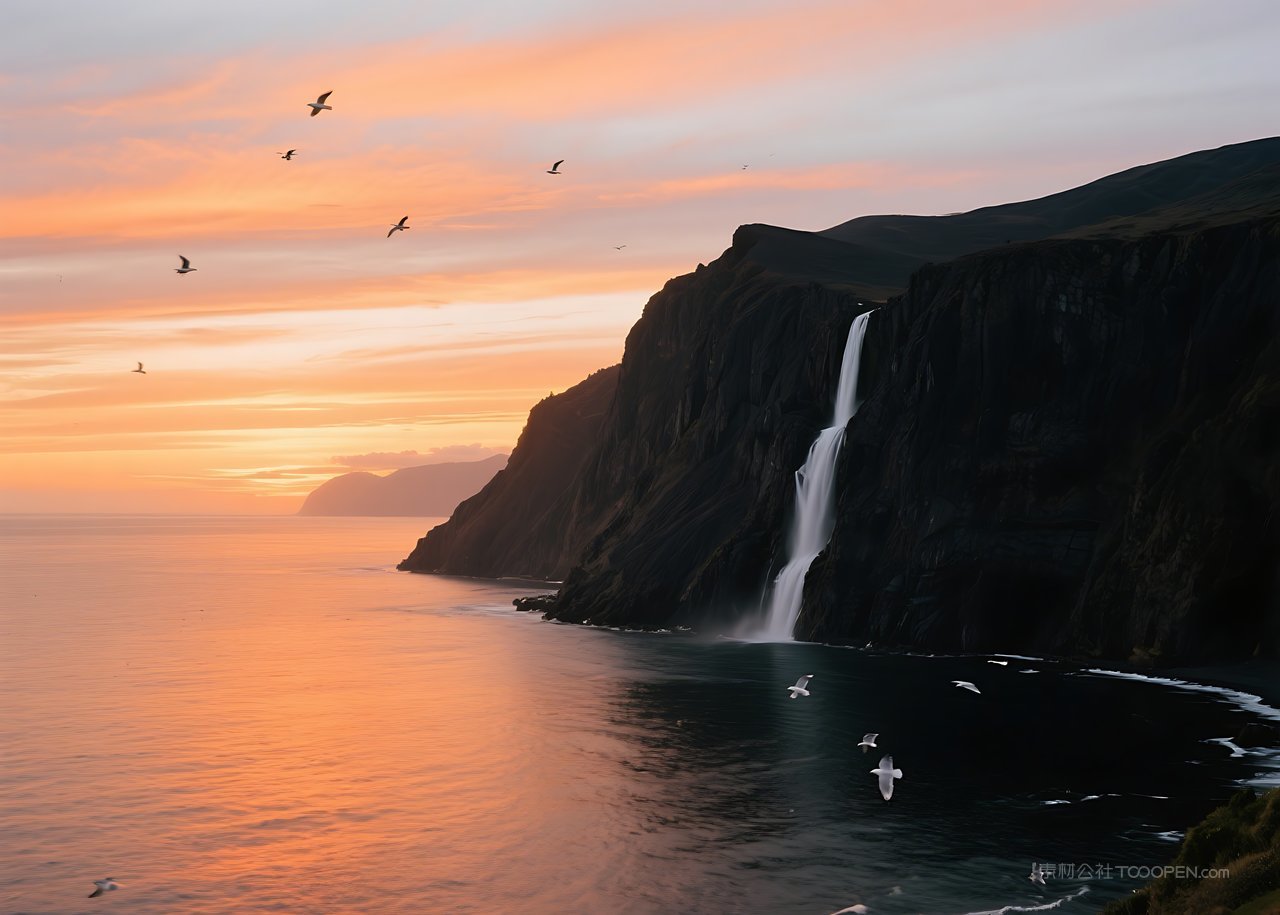 山水天空景观唯美自然风景山峰