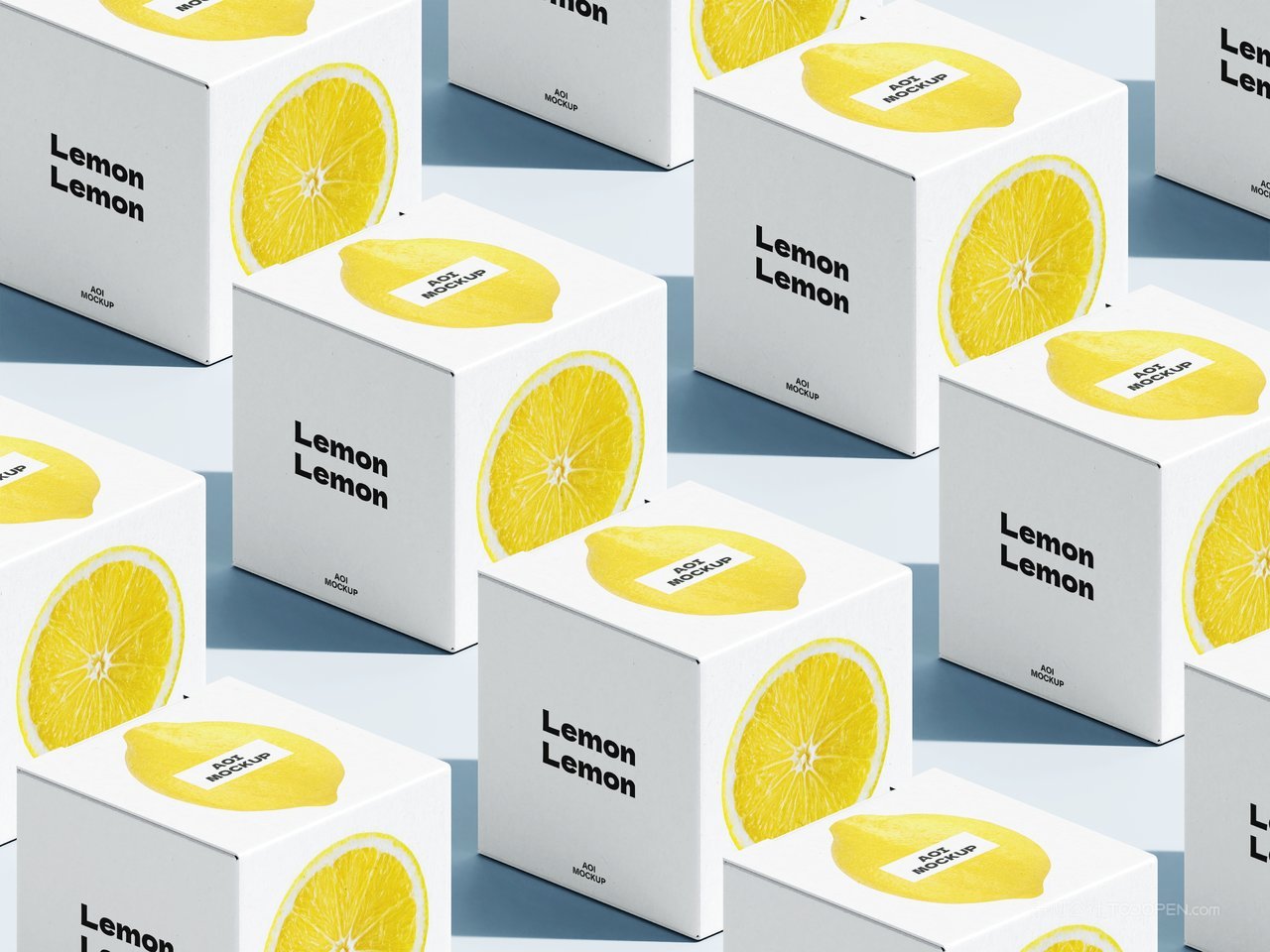 【2143期】距阵方形等距纸盒包装样机 (5)