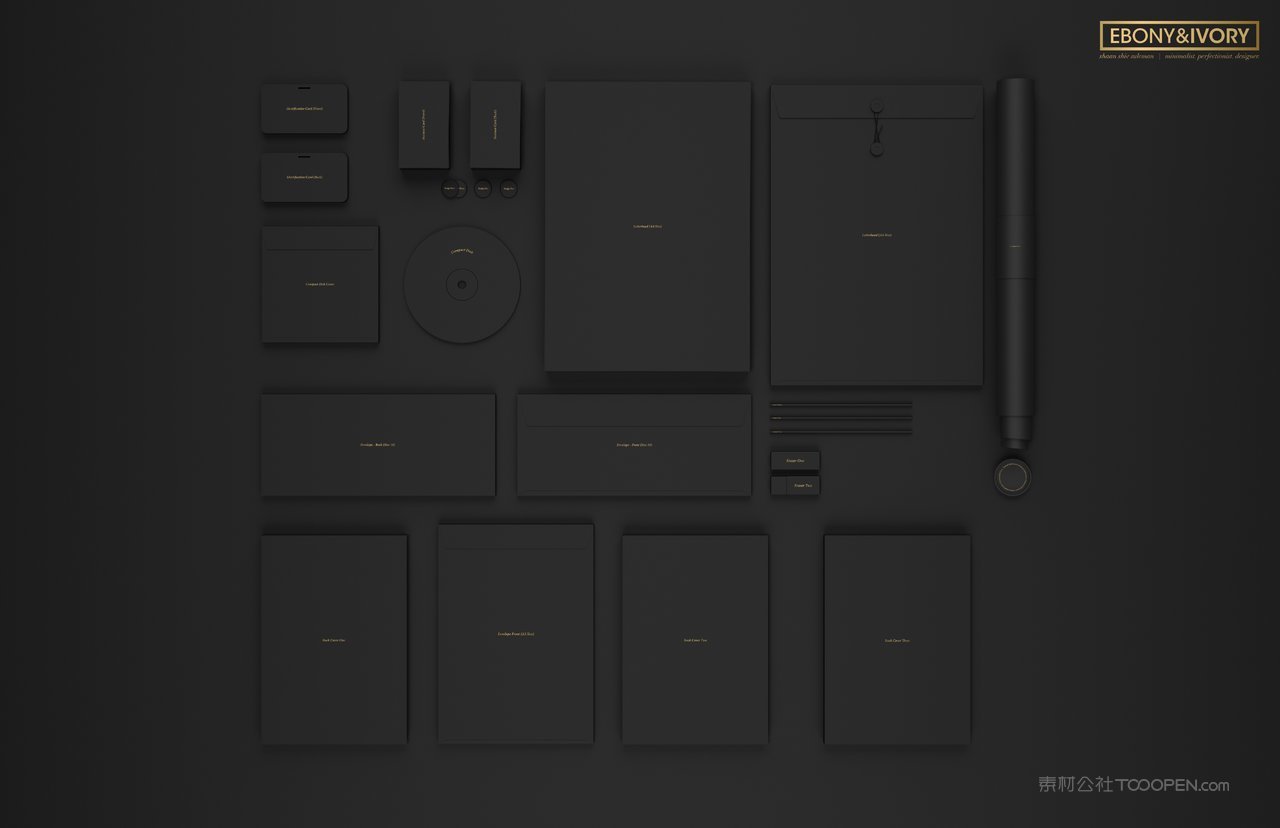 黑色质感企业vi样机贴图 (19)