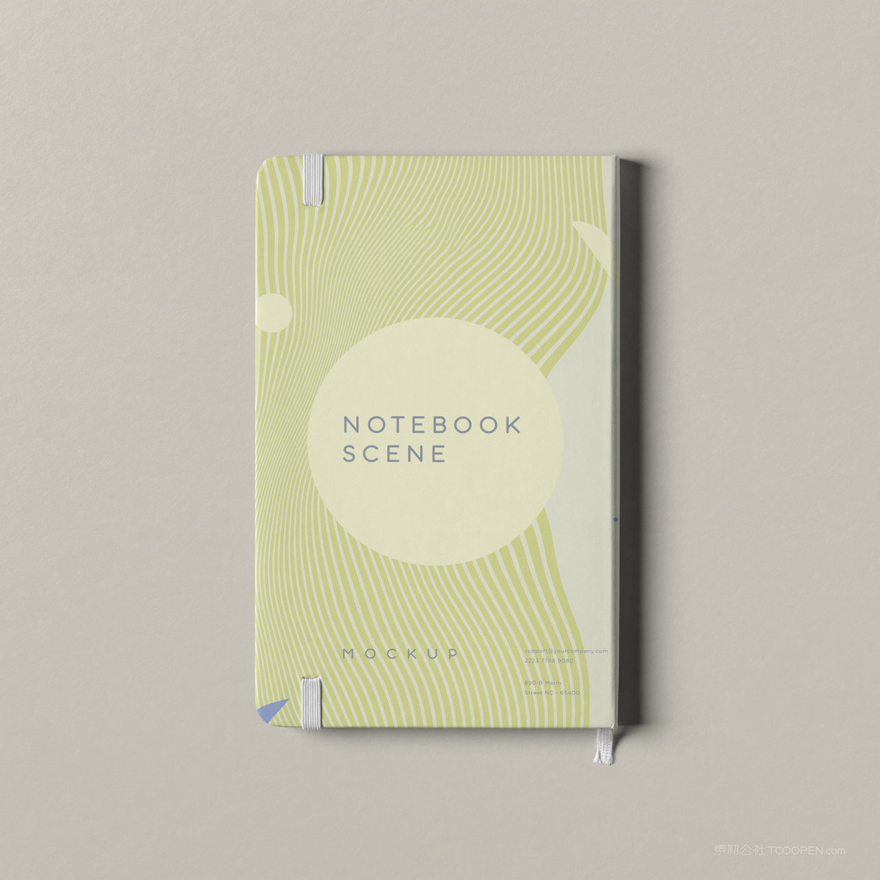 画册书本本子封面贴图样机