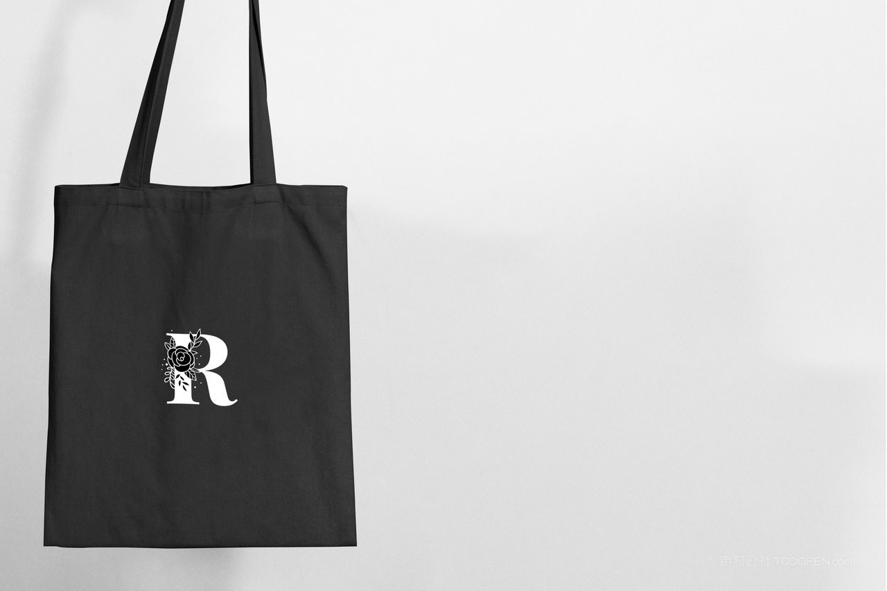 黑色环保袋样机黑色手提袋样机