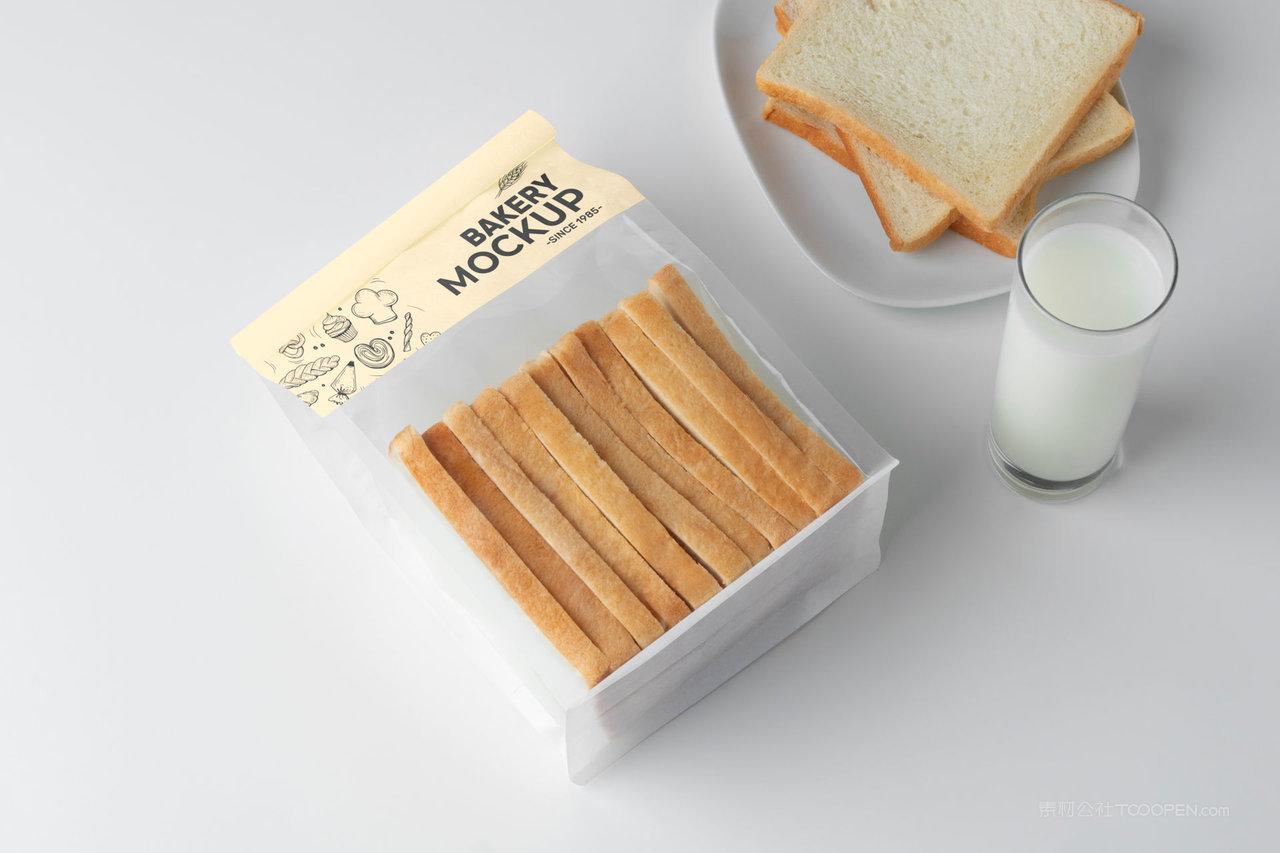 【2119期】糕点切片面包透明包装袋样机 (6)