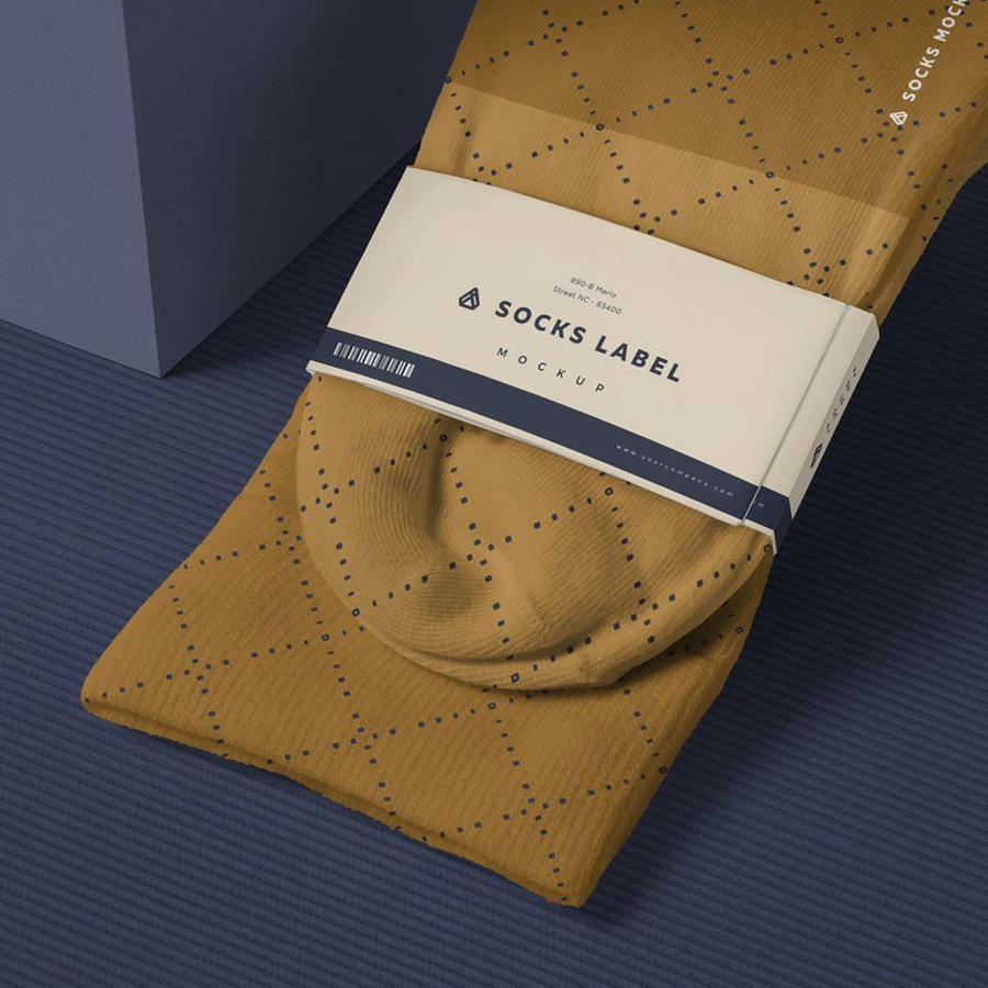 袜子标签样机