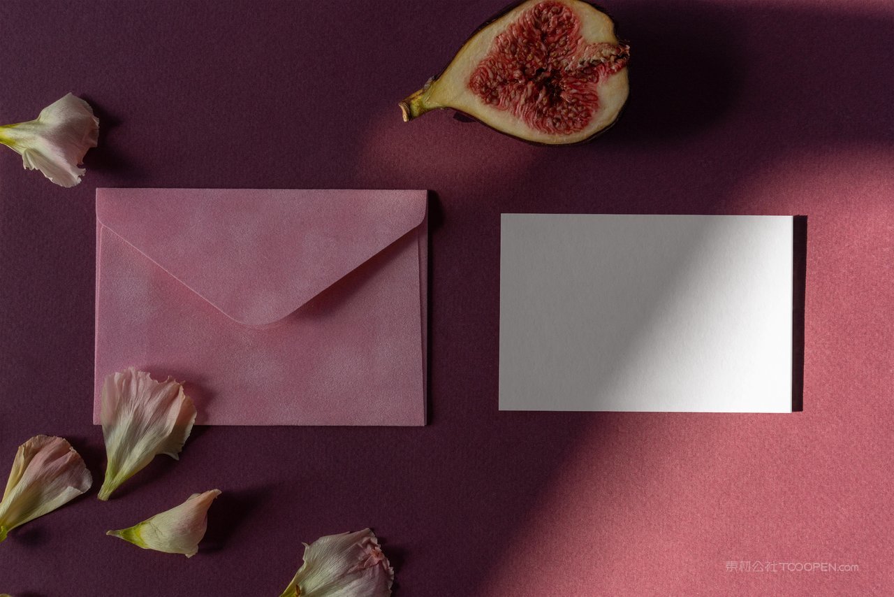 婚礼邀请函请柬信封卡片场景样机 (6)