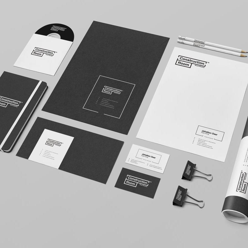 黑白简洁商务品牌vi样机 (3)