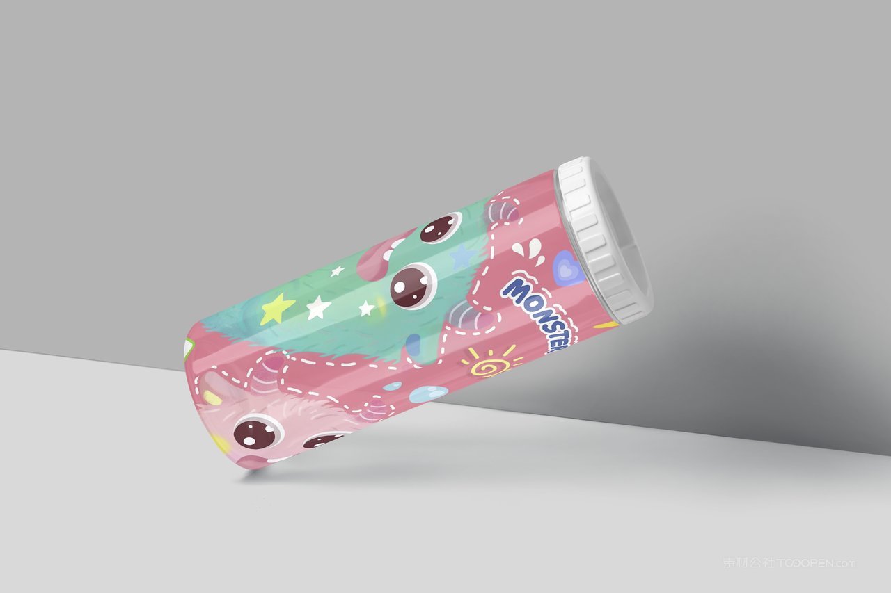 【2065期】透明塑料杯水杯样机 (4)