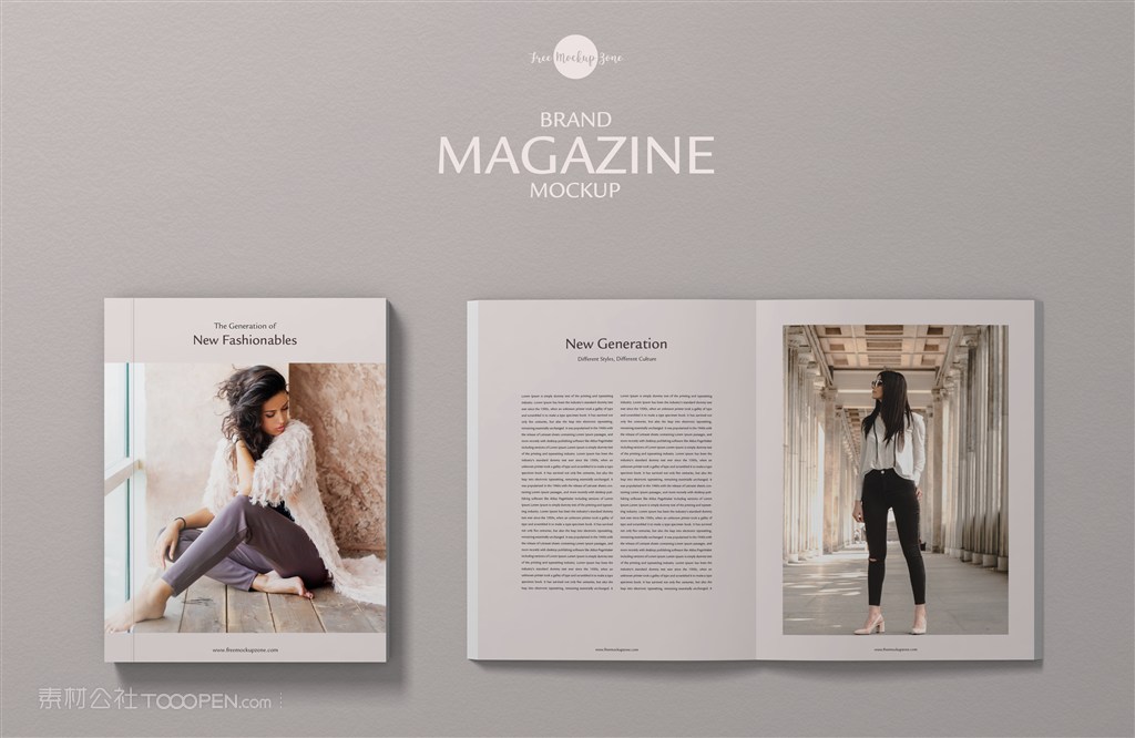 时尚杂志样机