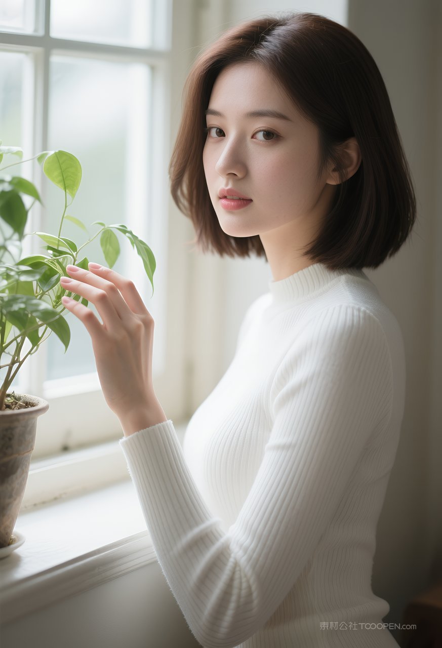 女性美丽美女清纯性感气质时尚写真