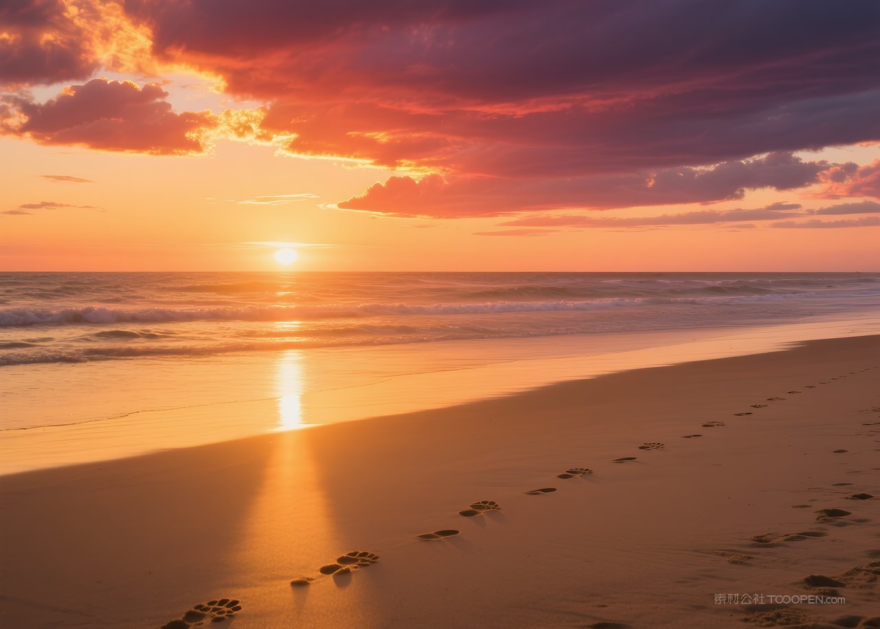 大海唯美自然天空海边风景海景