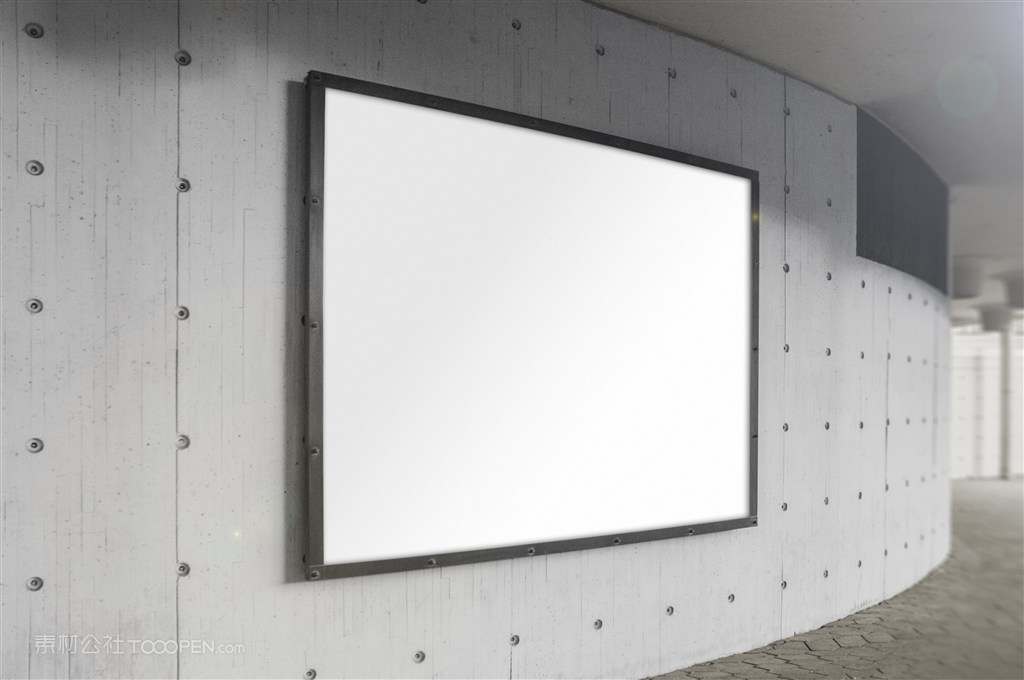 地铁口广告牌样机