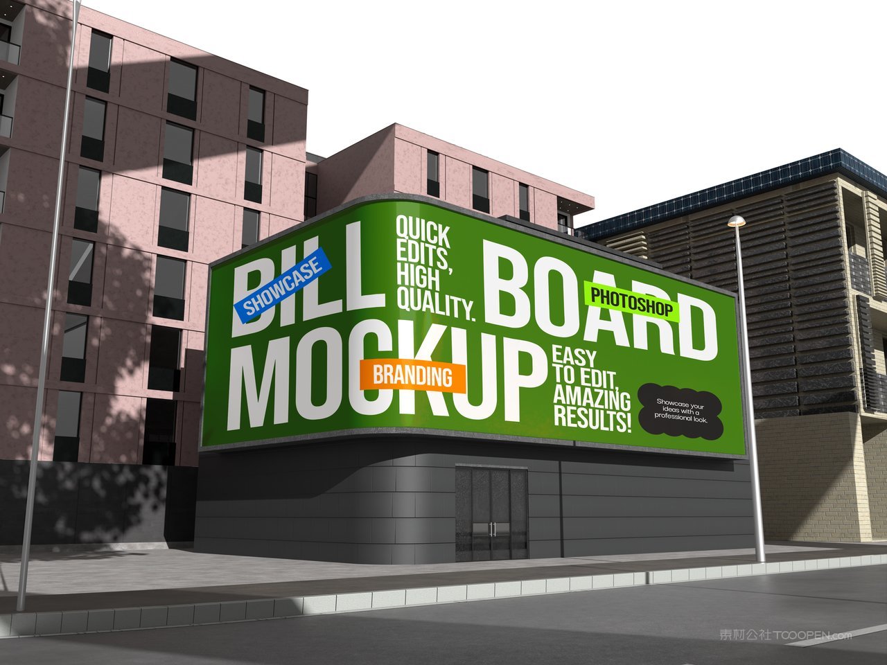 街头广告牌样机